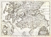 Historic Map : Coronelli Map of Southern Scotland (Edinburg and Glasgow), 1690, Vintage Wall Art