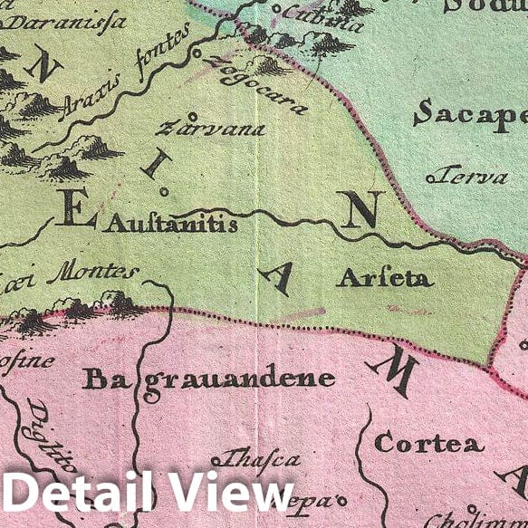 Historic Map : Weigel Map of The Caucuses Including Armenia, Georgia, and Azerbaijan , 1720, Vintage Wall Art
