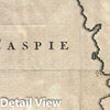 Historic Map : Van Verden Map of The Caspian Sea, 1730, Vintage Wall Art