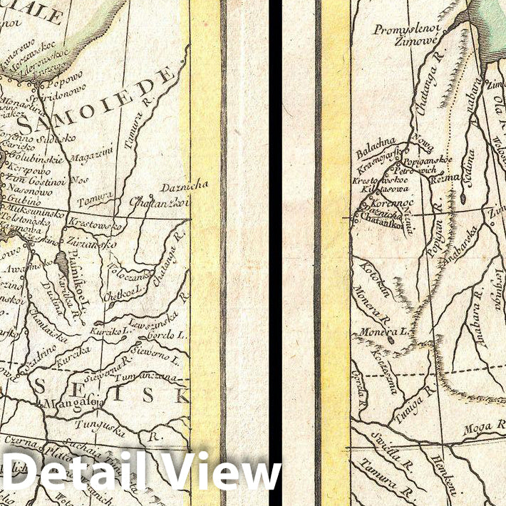 Historic Map : Bonne Map of Russia (2 maps), 1771, Vintage Wall Art