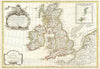 Historic Map : Zannoni Map of The British Isles (England, Scotland, Ireland), 1771, Vintage Wall Art