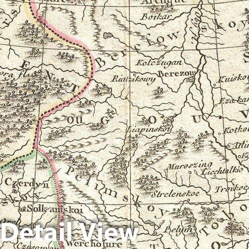 Historic Map : Janvier Map of Western Russia, 1775, Vintage Wall Art