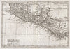 Historic Map : Raynal and Bonne Map of Central America and Southern Mexico, 1780, Vintage Wall Art