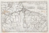 Historic Map : Raynal and Bonne Map of Northern Brazil, 1780, Vintage Wall Art