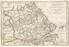 Historic Map : Bocage Map of Thessaly in Ancient Greece (The Home of Achilles), 1788, Vintage Wall Art