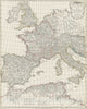 Historic Map : Anville Map of The Western Roman Empire (Includes Italy), 1794, Vintage Wall Art