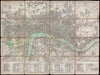 Historic Map : Bowles Pocket Map of London, 1795, Vintage Wall Art
