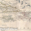 Historic Map : Clement Cruttwell Map of West Indies, 1799, Vintage Wall Art