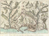 Historic Map : Bardi Map of Genoa (Genova), Italy, 1800, Vintage Wall Art
