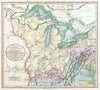 Historic Map : Cary Map of The Great Lakes and Western Territory (Kentucy, Virginia, Ohio, etc.) , 1805, Vintage Wall Art
