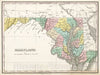 Historic Map : Finley Map of Maryland, 1827, Vintage Wall Art