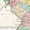 Historic Map : Finley Map of Maryland, 1827, Vintage Wall Art
