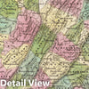 Historic Map : BraArtd Map of Virginia, 1838, Vintage Wall Art