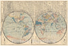 Historic Map : Ryukei Tajima Japanese Map of The World, 1840, Vintage Wall Art