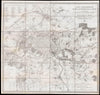 Historic Map : Andriveau Goujon Map of Paris and Environs, France , 1852, Vintage Wall Art