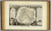 Historic Map : Levasseur Map of The Department De La Marne, France (Champagne Wine Region), 1852, Vintage Wall Art