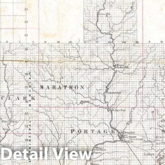 Historic Map : Chapman Pocket Map of Wisconsin , 1856, Vintage Wall Art