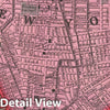 Historic Map : Mitchell Map of New York City, New York (First Edition) , 1860, Vintage Wall Art