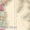 Historic Map : Johnson Map of Scotland and Ireland, 1862, Vintage Wall Art