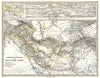Historic Map : Spruner Map of Persia in Antiquity, 1865, Vintage Wall Art