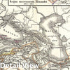 Historic Map : Spruner Map of The World After The Battle of Corupedi , 1865, Vintage Wall Art