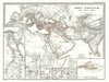 Historic Map : Spruner Map of The World Under The Assyrian Empire, 1865, Vintage Wall Art