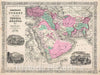 Historic Map : Johnson Map of Arabia, Persia, Turkey and Afghanistan (Iraq), 1866, Vintage Wall Art