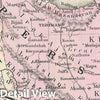 Historic Map : Mitchell Map of Persia, Turkey and Afghanistan (Iran, Iraq), 1866, Vintage Wall Art