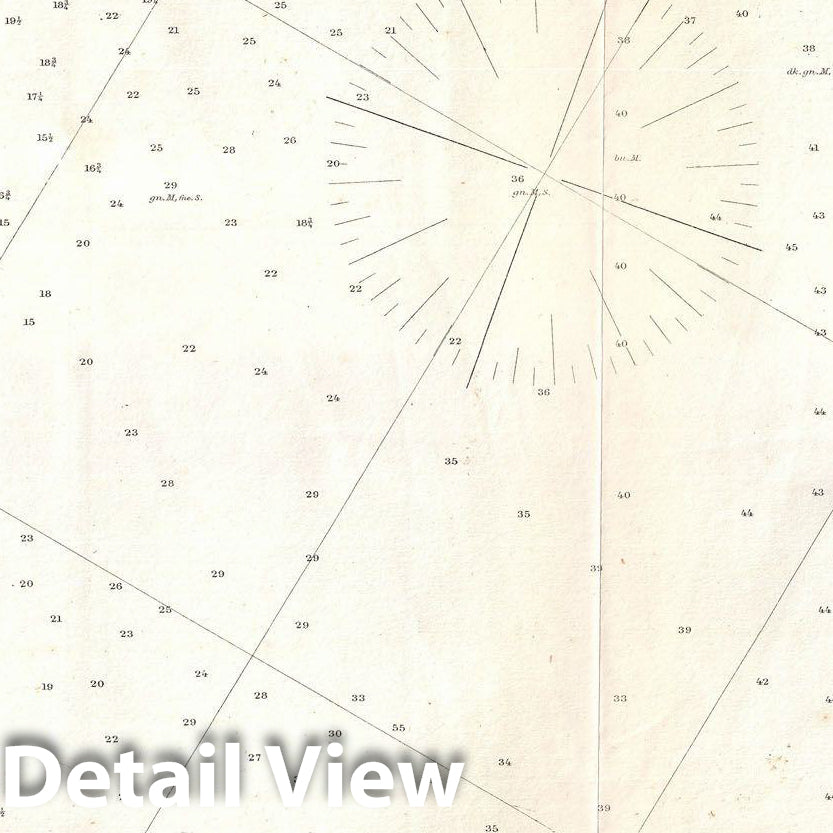 Historic Map : U.S. Coast Survey Map of Boston Bay, Massachusetts , 1866, Vintage Wall Art