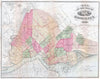 Historic Map : Bishop Map of Brooklyn, New York, 1869, Vintage Wall Art
