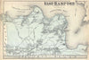 Historic Map : Beers Map of East Hampton, Long Island, New York, 1873, Vintage Wall Art