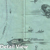 Historic Map : Walker View of Boston Harbor, 1897, Vintage Wall Art
