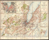 Historic Map : Briquet Map of Geneva and Lake Geneva, Switzerland , 1929, Vintage Wall Art