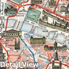 Historic Map : Robelin Map of Paris, France wMonuments, Version 2, 1932, Vintage Wall Art