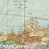 Historic Map : World War II Japanese Aeronautical Map of Java, 1943, Vintage Wall Art