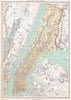 Historic Map : Bien Map of New York City (w Queens & The Bronx), 1895, Vintage Wall Art