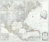Historic Map : Schraembl, Pownall Map of North America & The West Indies , 1788, Vintage Wall Art