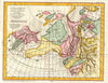 Historic Map : Vaugondy, Diderot Map of Alaska, The Pacific Northwest & The Northwest Passage, 1772, Vintage Wall Art