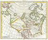 Historic Map : Vaugondy, Diderot Map of North America & The Northwest Passage , 1772, Vintage Wall Art
