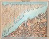 Historic Map : Johnson and Ward Map or Chart of The World's Mountains and Rivers, 1862, Vintage Wall Art