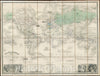 Historic Map : Vuillemin Case Map of The World on Mercator's Projection, 1857, Vintage Wall Art