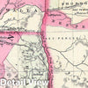 Historic Map : Johnson Map of Washington, Oregon & Idaho (Wyoming & Montana) , 1864, Vintage Wall Art