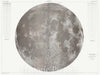 Historic Map : U.S.G.S. Lunar Ray Map of The Moon (Wall map), Landmark Lunar map, 1961, Vintage Wall Art
