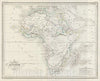 Historic Map : MalteBrun Map of Africa, 1843, Vintage Wall Art