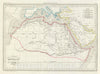 Historic Map : MalteBrun Map of Northern Africa in Antiquity, 1843, Vintage Wall Art