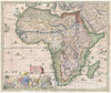 Historic Map : Standrart Antique Map of Africa (First Antique Map Engraved by Homann), 1697, Vintage Wall Art