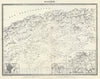 Historic Map : Tardieu Map of Algeria, 1874, Vintage Wall Art