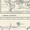Historic Map : Johnson Map of The World's Industry and Animals, 1861, Vintage Wall Art