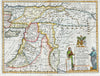 Historic Map : Wells Map of Asia Minor, Israel, Palestine, Syria, Jordan and Iraq, 1712, Vintage Wall Art
