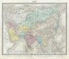 Historic Map : Tardieu Antique Map of Asia, 1874, Vintage Wall Art